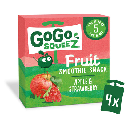 Gogo Squeez Fruit Snack Apple Strawberry 4X90g — image 1