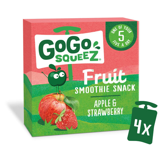 Gogo Squeez Fruit Snack Apple Strawberry 4X90g — image 1