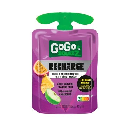 GoGo squeeZ Recharge Apple, Pineapple & Passionfruit No Added Sugar 4 x 90g — image 3