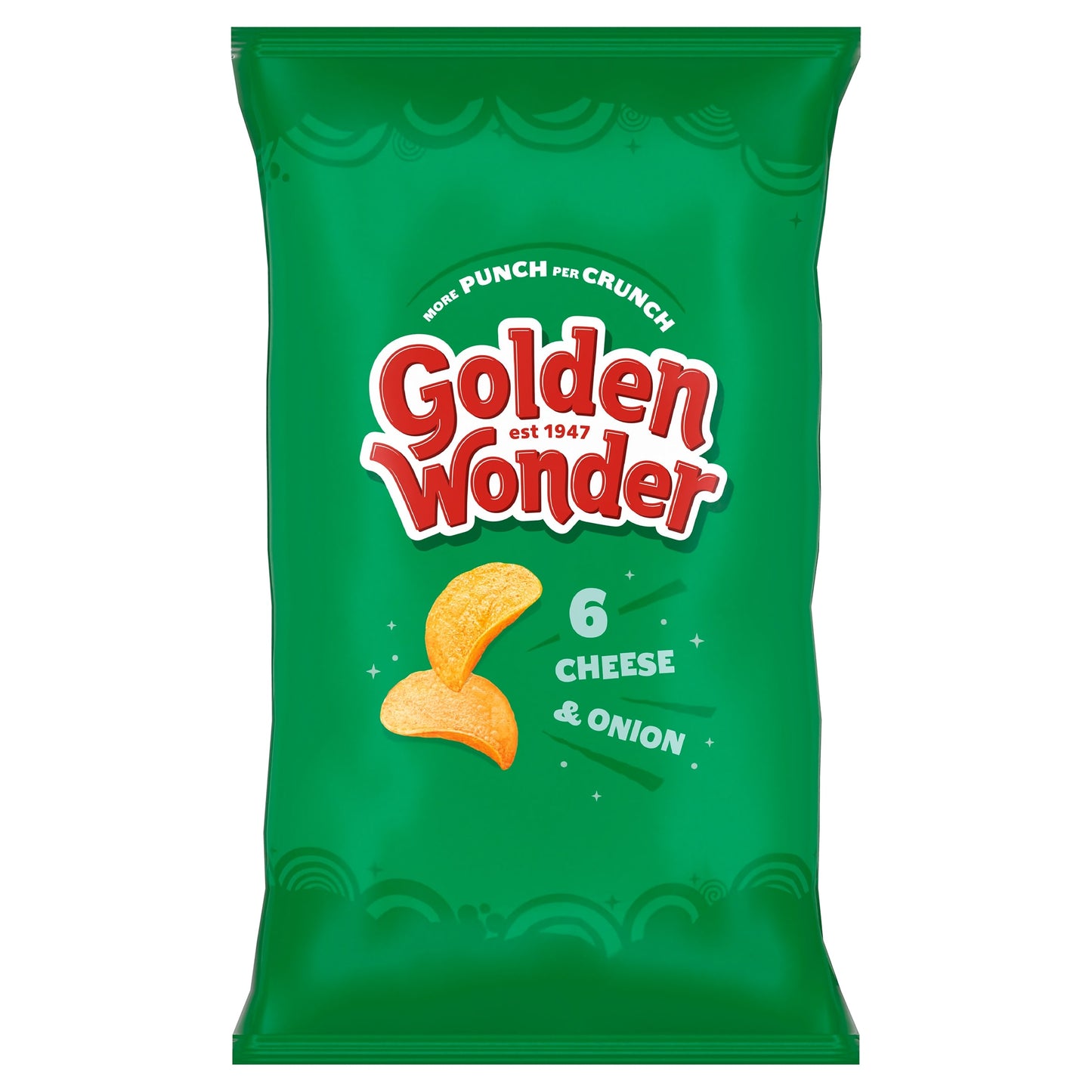 Golden Wonder Cheese & Onion Crisps 6X25g — image 1