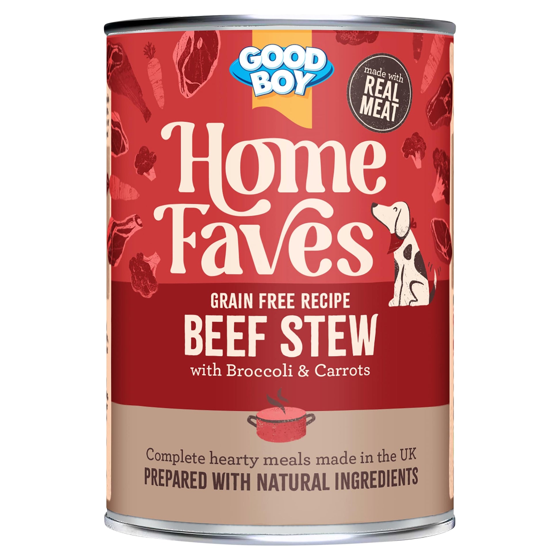 Good Boy Home Faves Grain Free Beef Stew Dog Food 395g — image 1