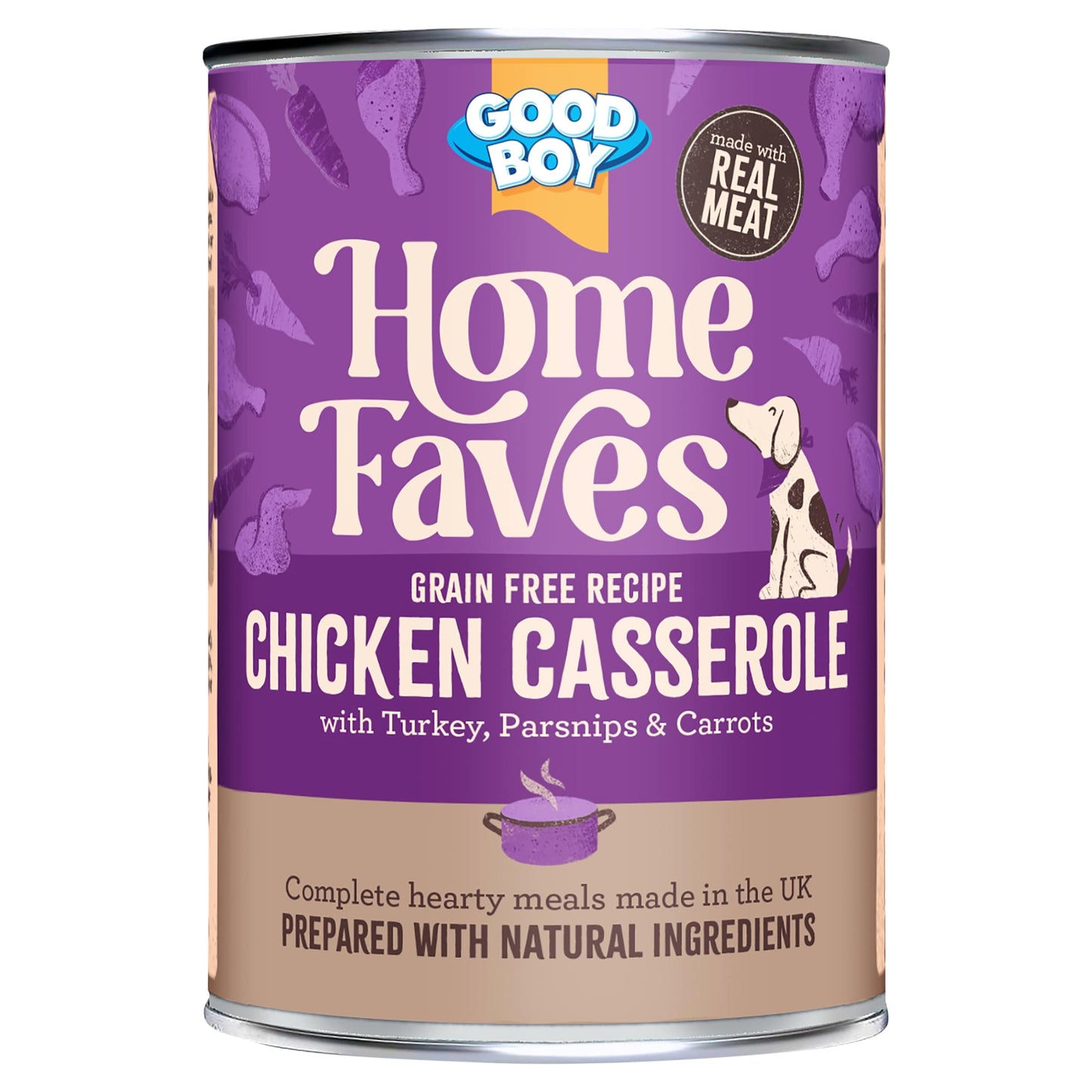 Good Boy Home Faves Grain Free Chicken Casserole Dog Food 395g — image 1