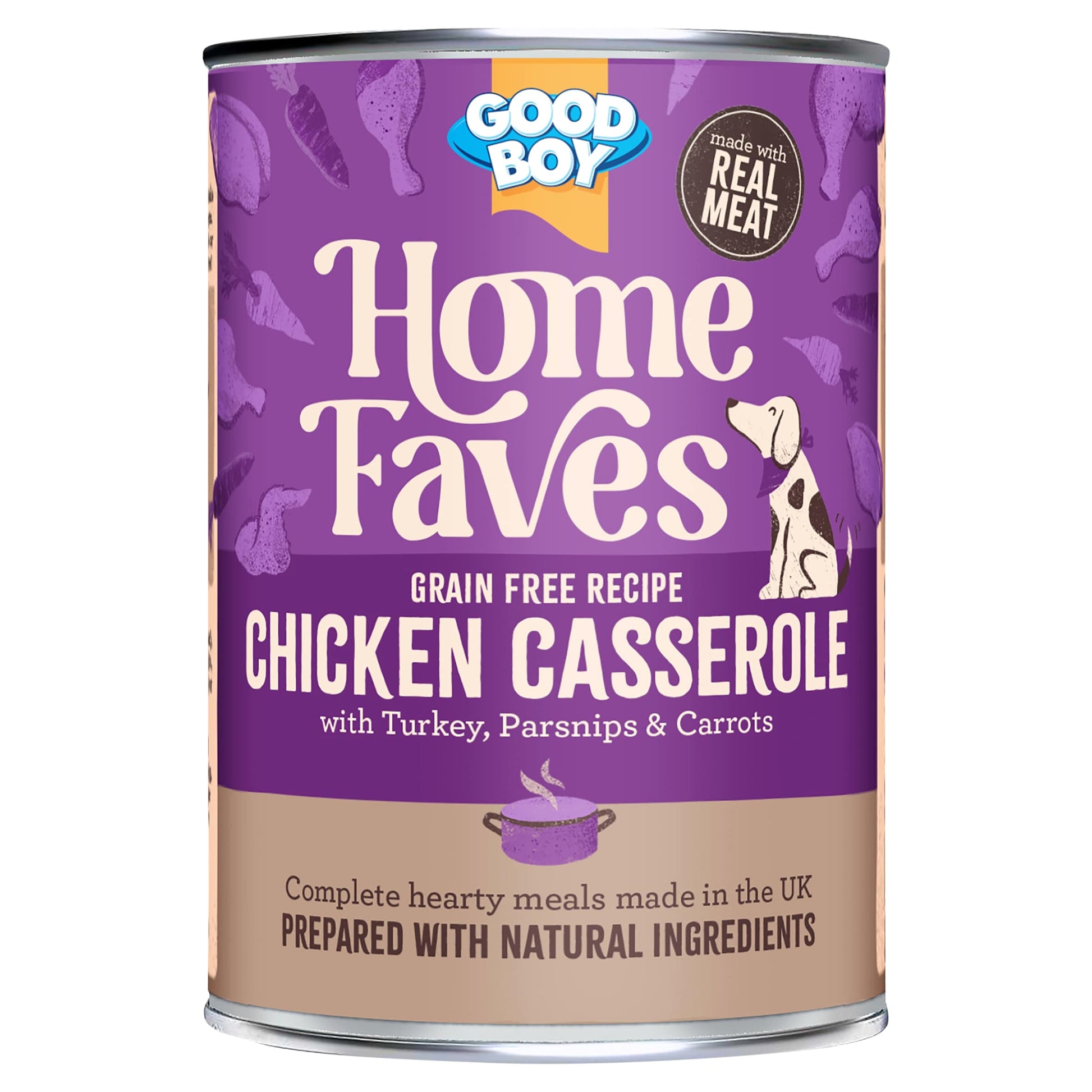 Good Boy Home Faves Grain Free Chicken Casserole Dog Food 395g — image 1