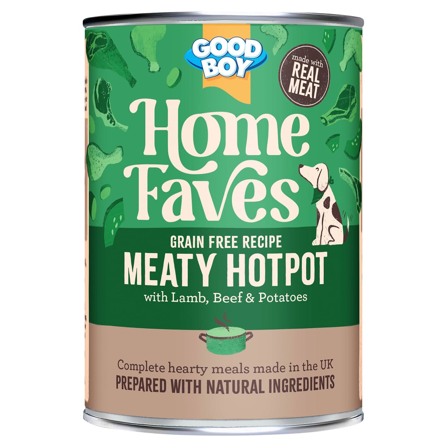 Good Boy Home Faves Grain Free Meaty Hotpot Dog Food 395g — image 1