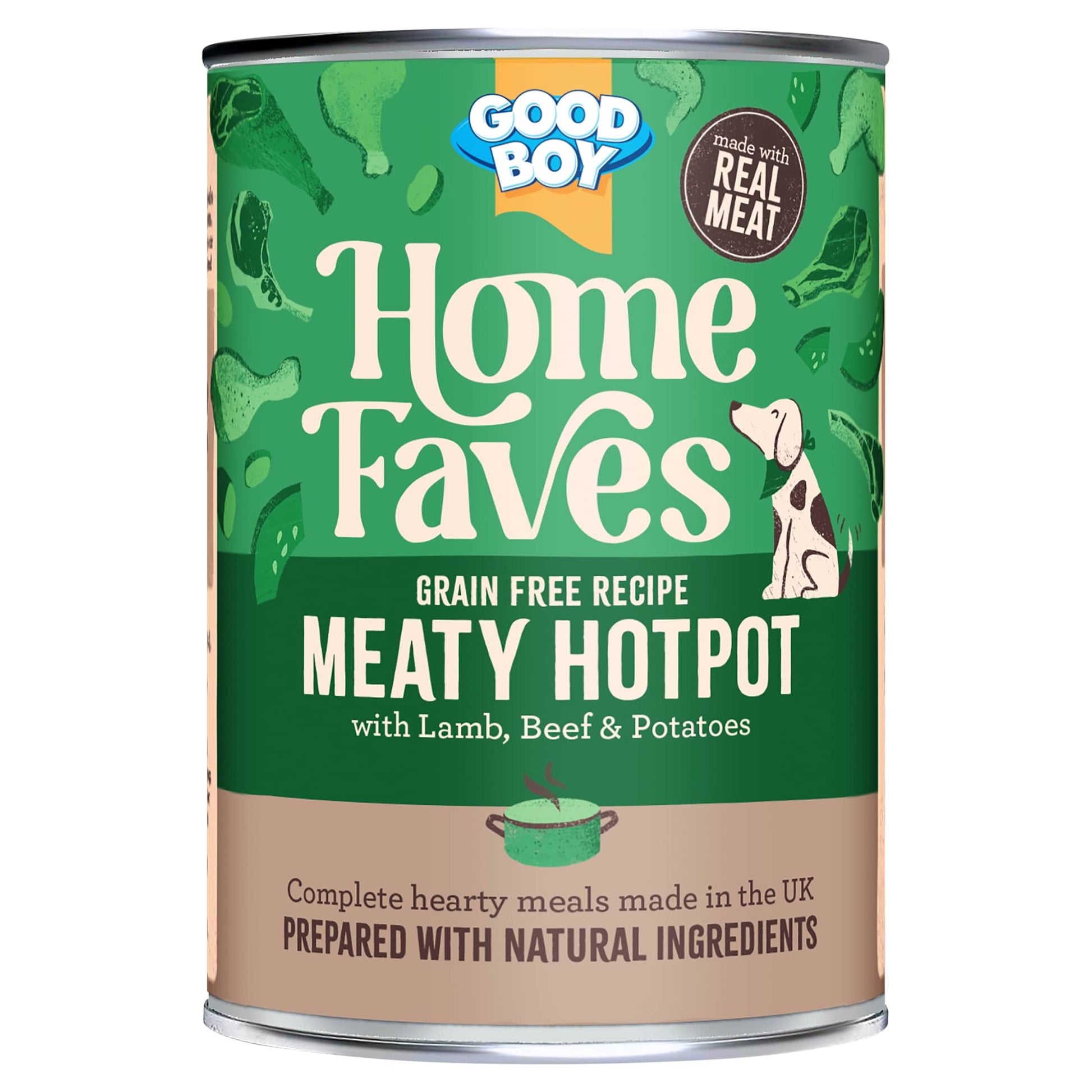 Good Boy Home Faves Grain Free Meaty Hotpot Dog Food 395g — image 1