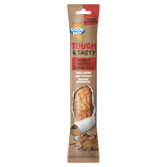 Good Boy Tough & Tasty Peanut Butter Roll Dog Chew Treat 80g — image 1