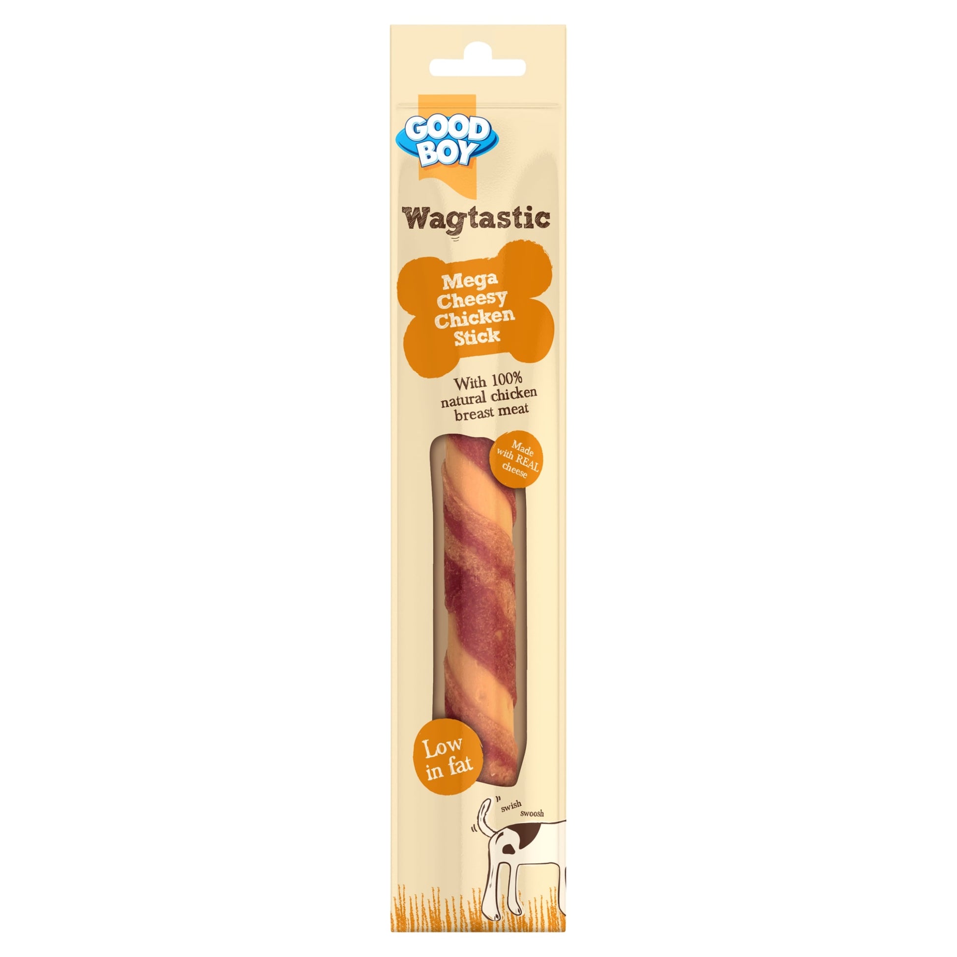 Good Boy Wagtastic Cheesy Chicken Mega Dog Chew Treat 110g — image 1