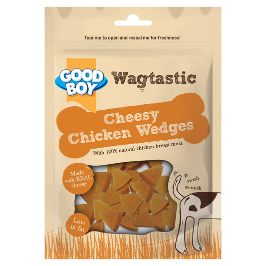 Good Boy Wagtastic Cheesy Chicken Wedges Dog Treats 80g — image 1