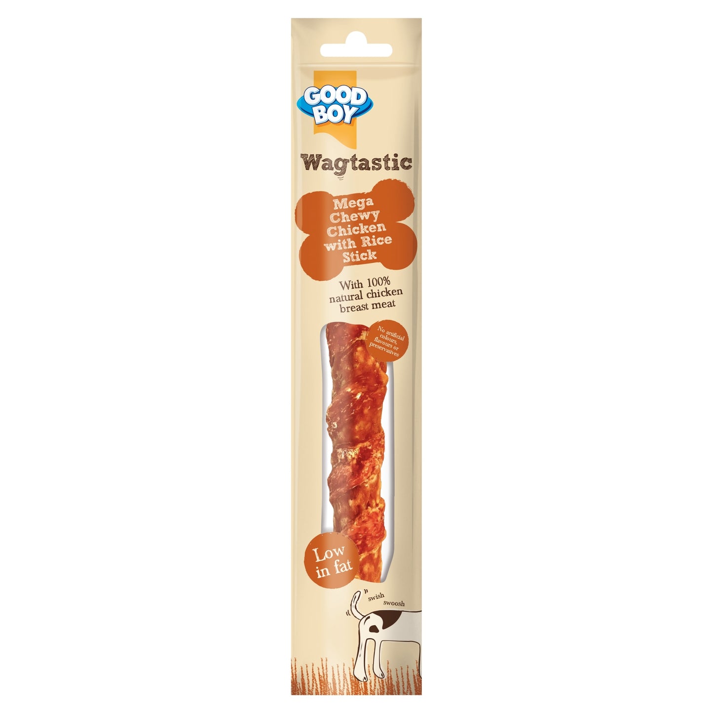 Good Boy Wagtastic Chicken & Rice Mega Dog Chew Treat 90g — image 1