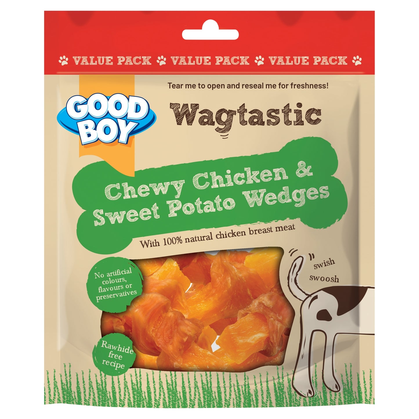 Good Boy Wagtastic Chicken & Sweet Potato Dog Treats 300g — image 1