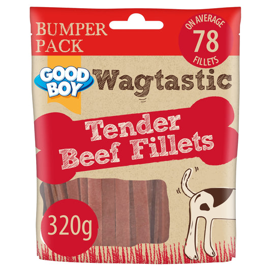 Good Boy Wagtastic Dog Treats Beef Fillets 320g — image 1