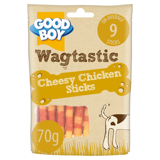 Good Boy Wagtastic Dog Treats Chicken Cheese Sticks 70g — image 1