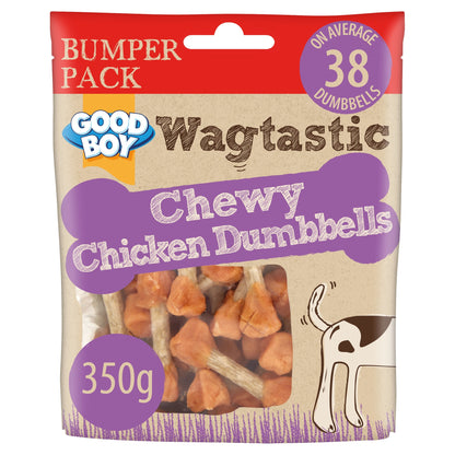 Good Boy Wagtastic Dog Treats Chicken Dumbbells 350g — image 1