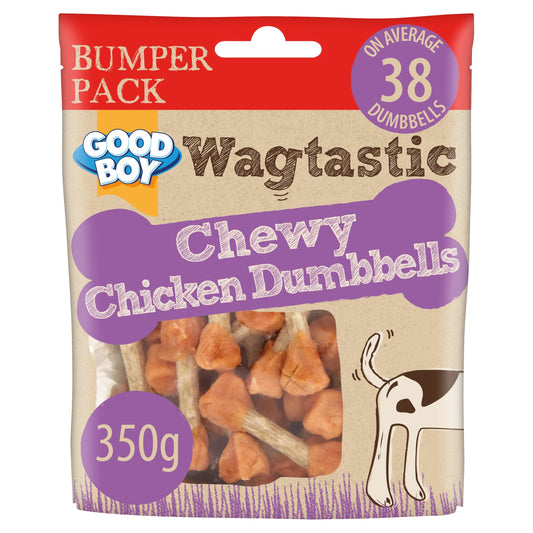 Good Boy Wagtastic Dog Treats Chicken Dumbbells 350g — image 1