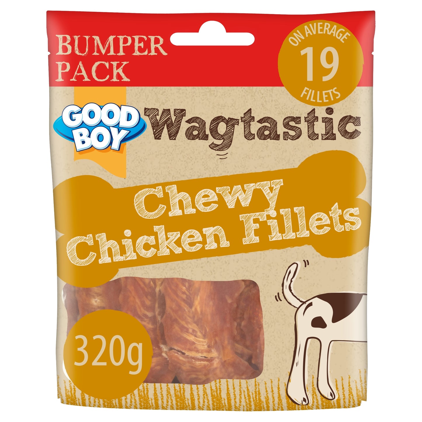 Good Boy Wagtastic Dog Treats Chicken Fillets 320g — image 1