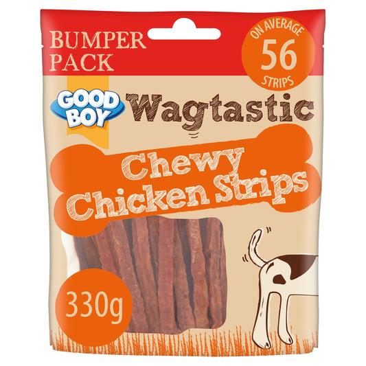 Good Boy Wagtastic Dog Treats Chicken Strips 330g — image 1