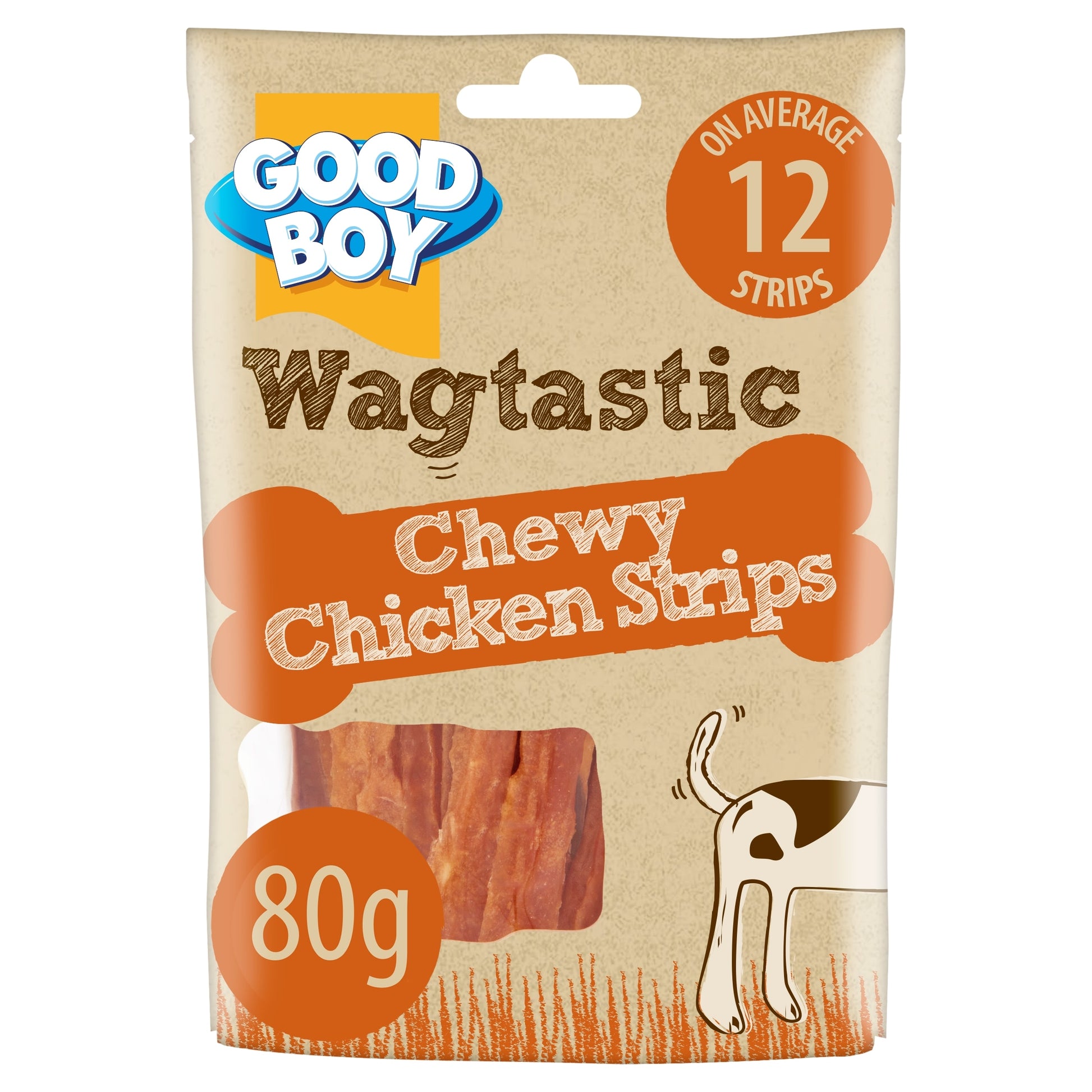 Good Boy Wagtastic Dog Treats Chicken Strips 80g — image 1