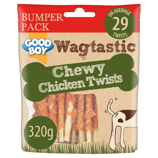 Good Boy Wagtastic Dog Treats Chicken Twists 320g — image 1