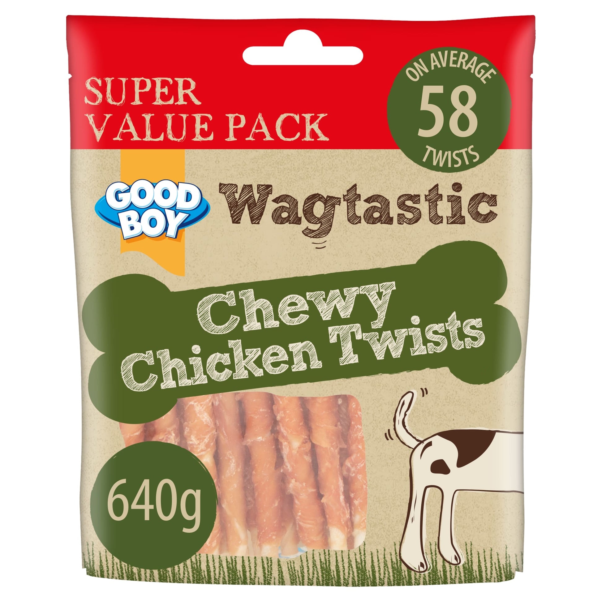 Good Boy Wagtastic Dog Treats Chicken Twists 640g — image 1