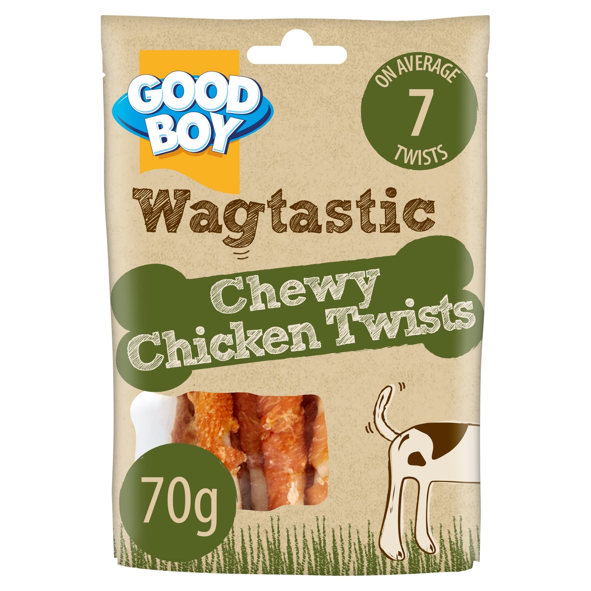 Good Boy Wagtastic Dog Treats Chicken Twists 70g — image 1