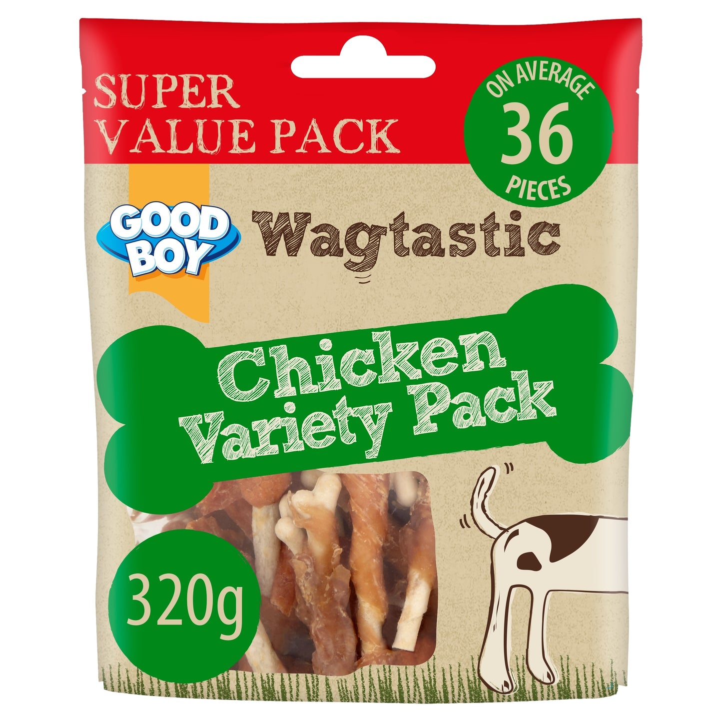 Good Boy Wagtastic Dog Treats Chicken Variety 320g — image 1