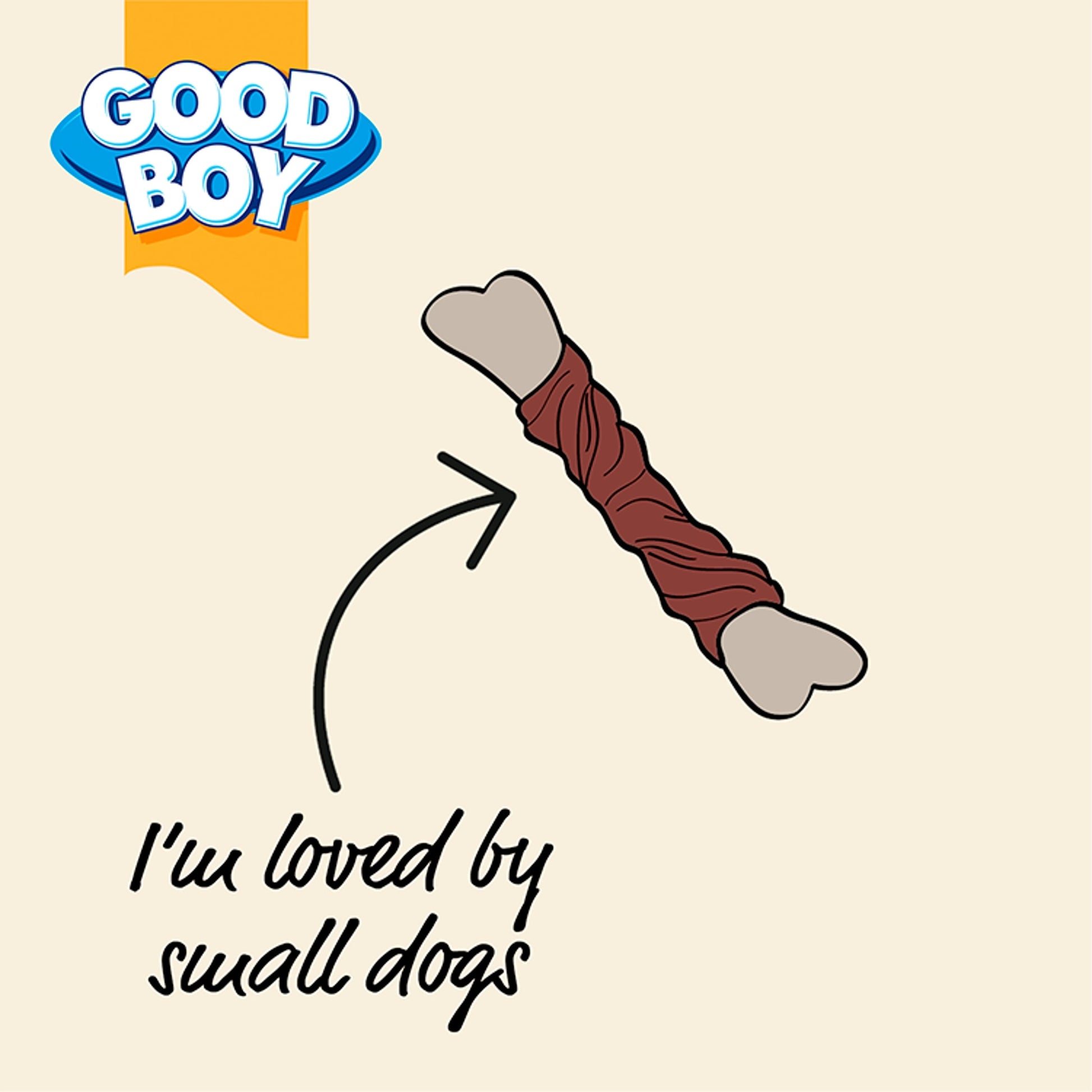 Good Boy Wagtastic Dog Treats Duck Calcium Bones 90g — image 2