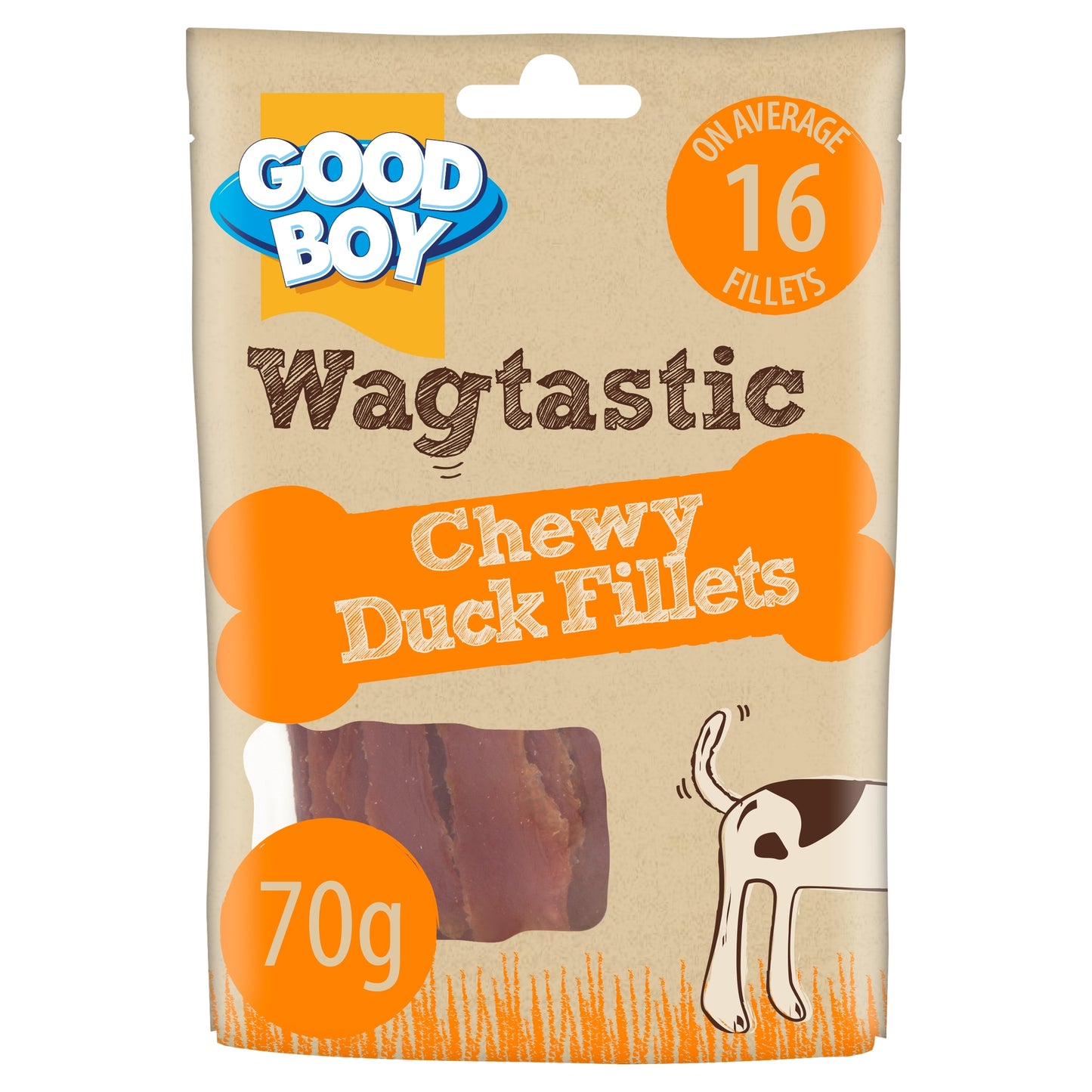 Good Boy Wagtastic Dog Treats Duck Fillets 70g — image 1