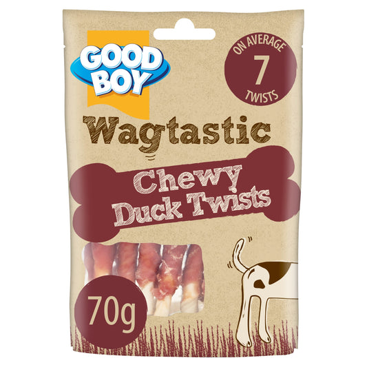 Good Boy Wagtastic Dog Treats Duck Twists 70g — image 1