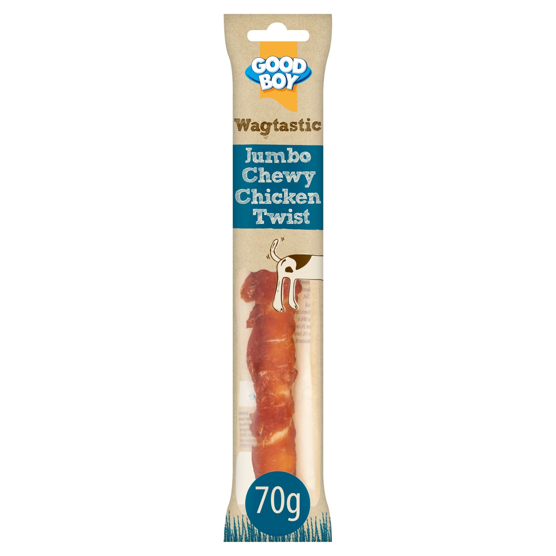 Good Boy Wagtastic Dog Treats Jumbo Chicken Twist 70g — image 1