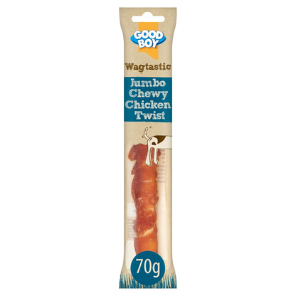 Good Boy Wagtastic Dog Treats Jumbo Chicken Twist 70g — image 1
