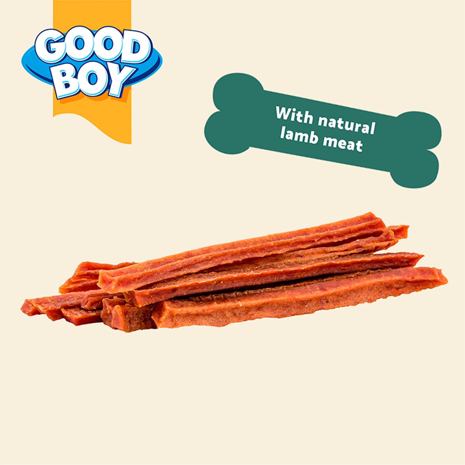 Good Boy Wagtastic Dog Treats Lamb Strips 80g — image 3