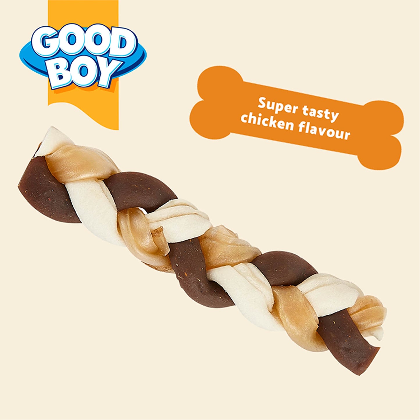 Good Boy Wagtastic Dog Treats Large Braid Chew 80g — image 3