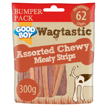 Good Boy Wagtastic Dog Treats Meaty Strips 300g — image 1