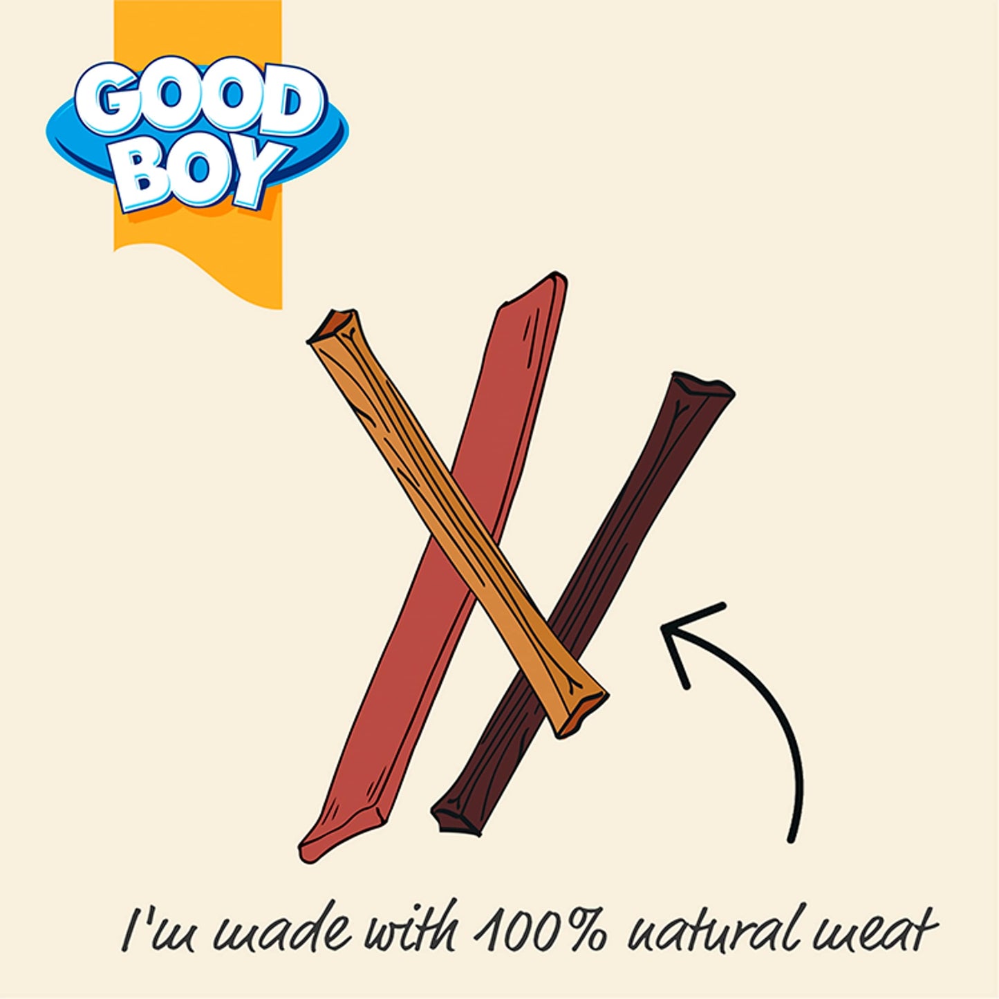 Good Boy Wagtastic Dog Treats Meaty Strips 300g — image 2
