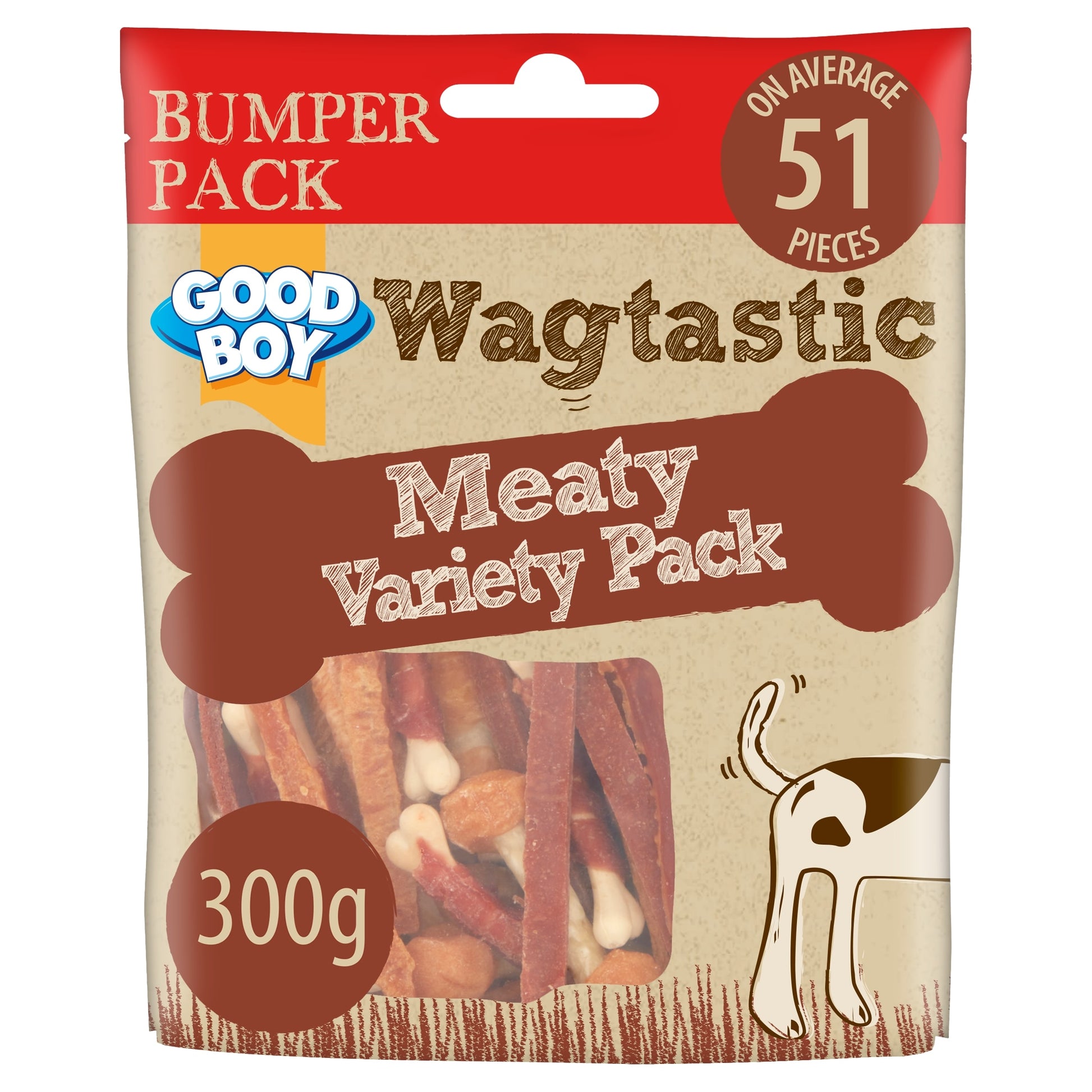 Good Boy Wagtastic Dog Treats Meaty Variety 300g — image 1
