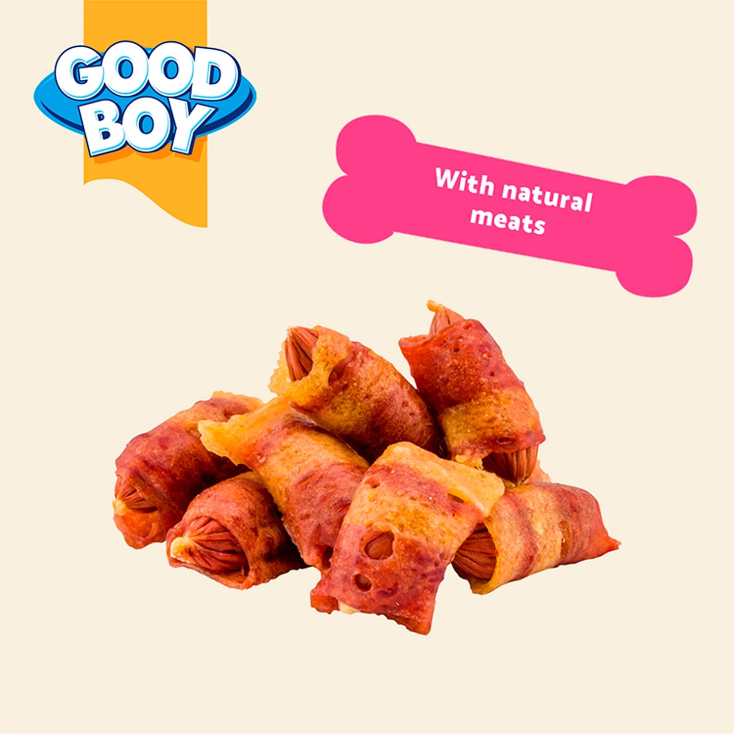 Good Boy Wagtastic Dog Treats Pigs in Blankets 80g — image 3