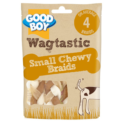 Good Boy Wagtastic Dog Treats Small Braid Chews 4 Pack — image 1