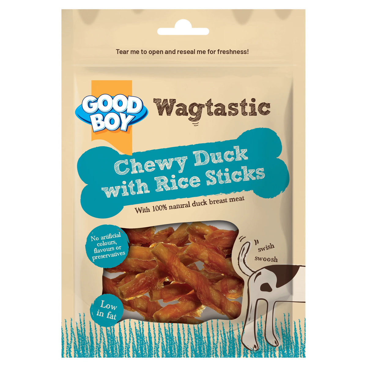 Good Boy Wagtastic Duck with Rice Dog Treats 60g — image 1