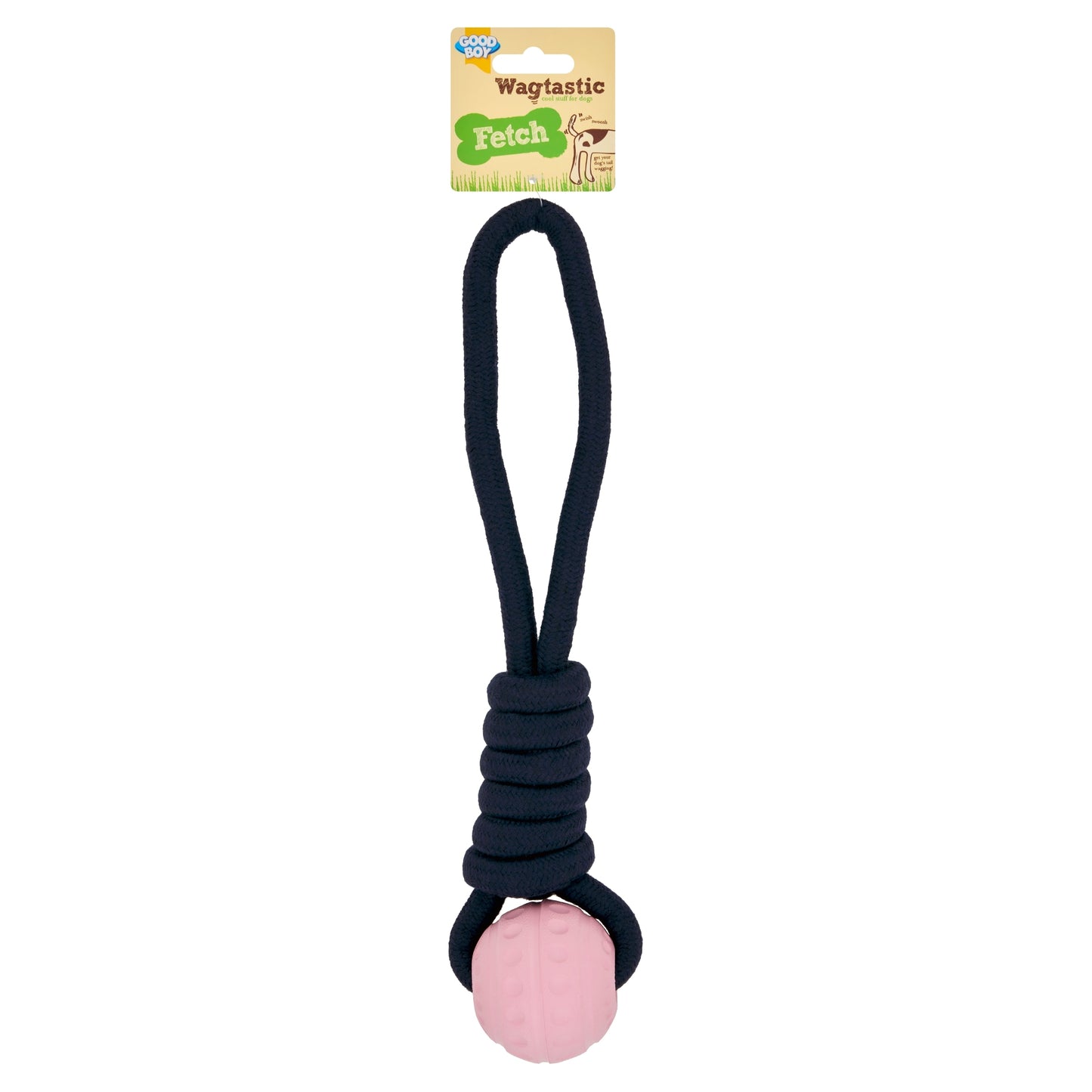 Good Boy Wagtastic Fetch Ball on Rope Dog Toy — image 1