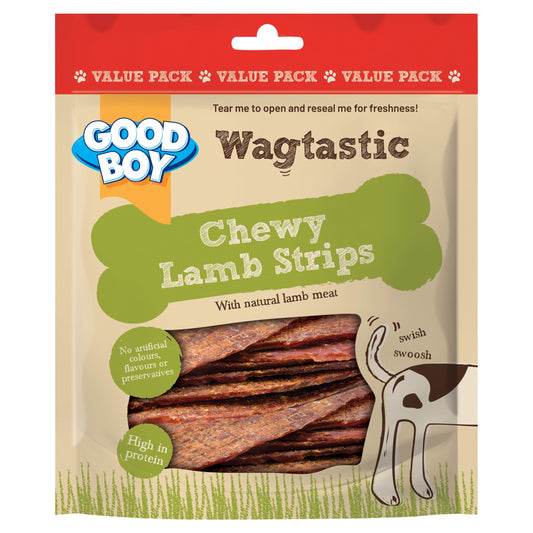 Good Boy Wagtastic Lamb Strips Dog Treats 300g — image 1