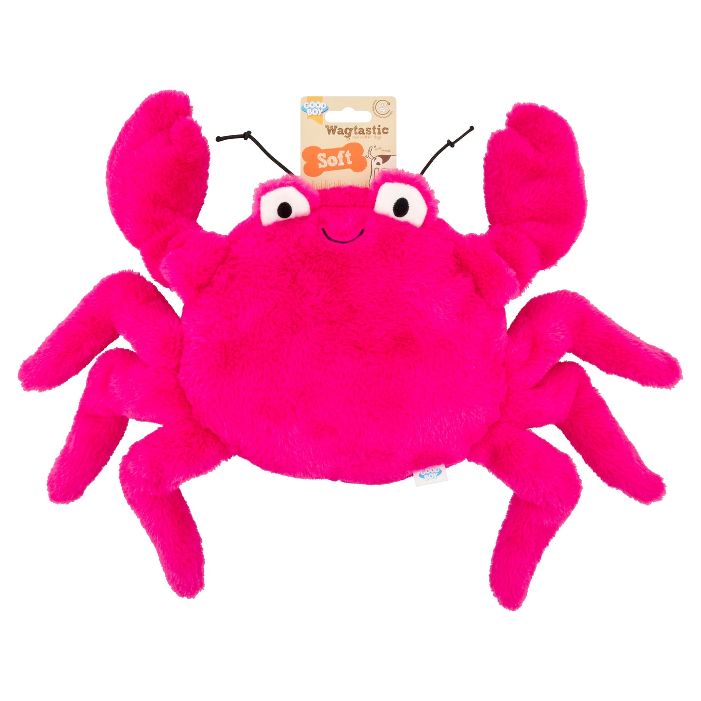 Good Boy Wagtastic Large Crab Soft Dog Toy — image 1