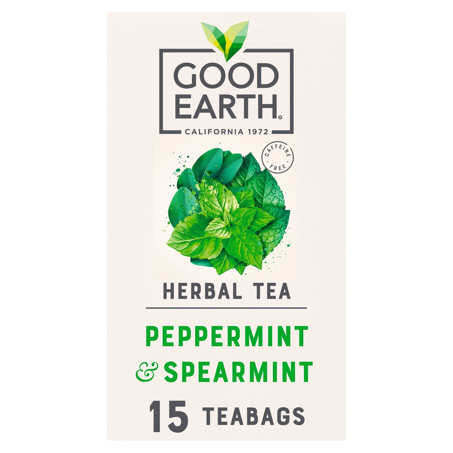 Good Earth Herbal Tea Peppermint, Spearmint 15 Tea Bags 27g — image 1