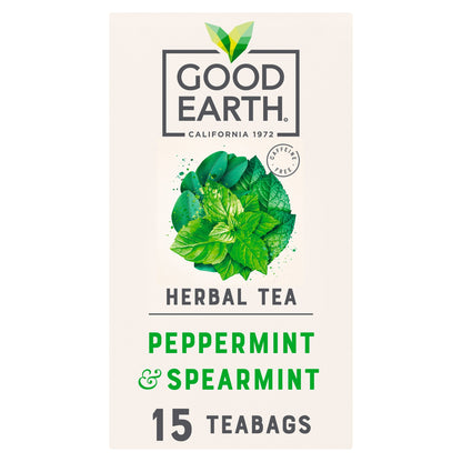 Good Earth Herbal Tea Peppermint, Spearmint 15 Tea Bags 27g — image 1