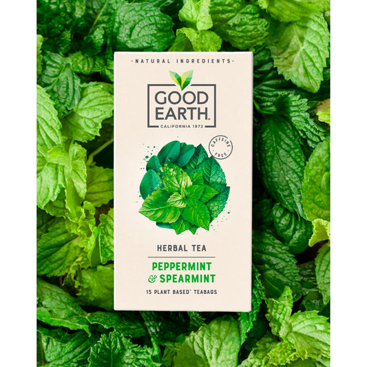 Good Earth Herbal Tea Peppermint, Spearmint 15 Tea Bags 27g — image 2