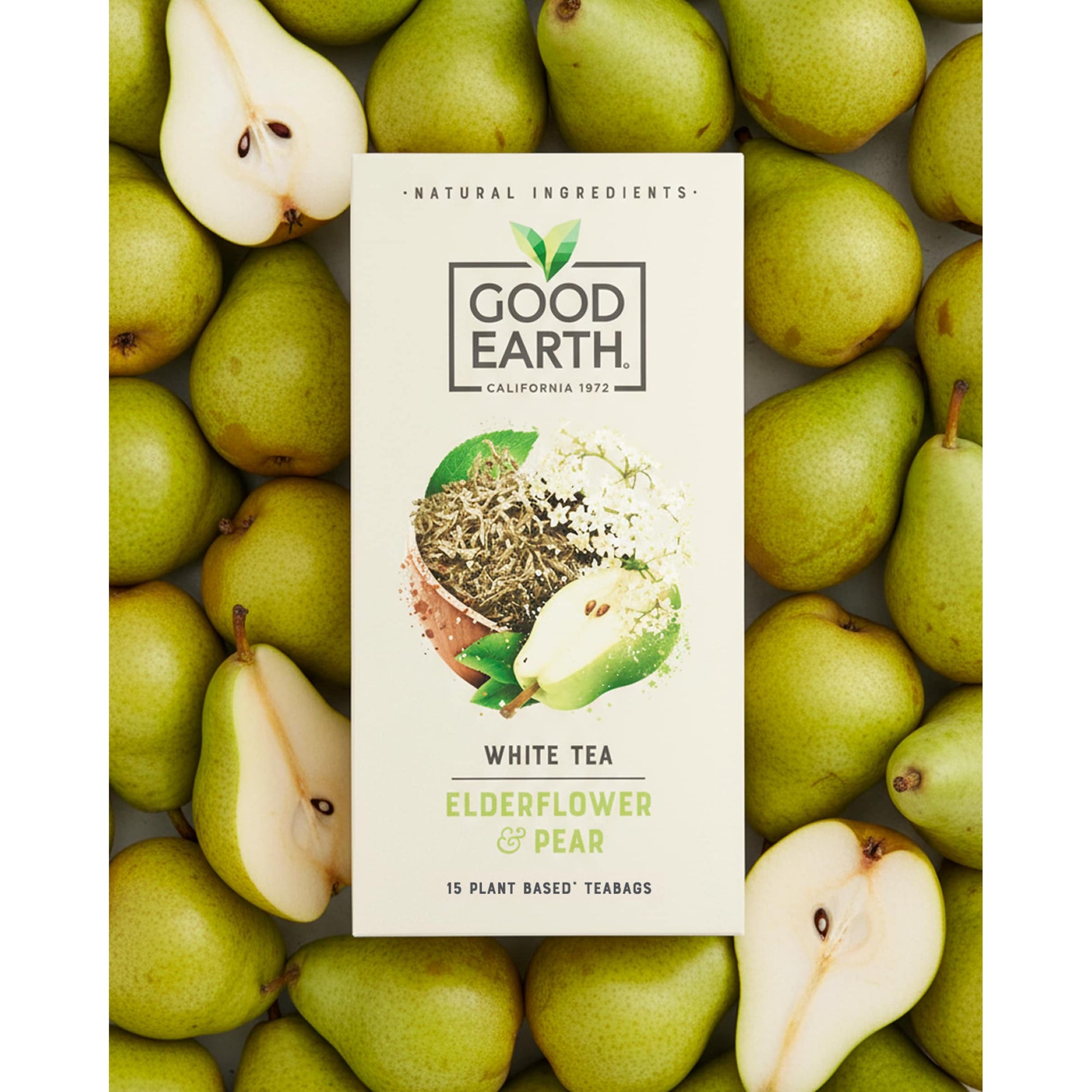 Good Earth White Tea Elderflower & Pear 15 Tea Bags 18g — image 2