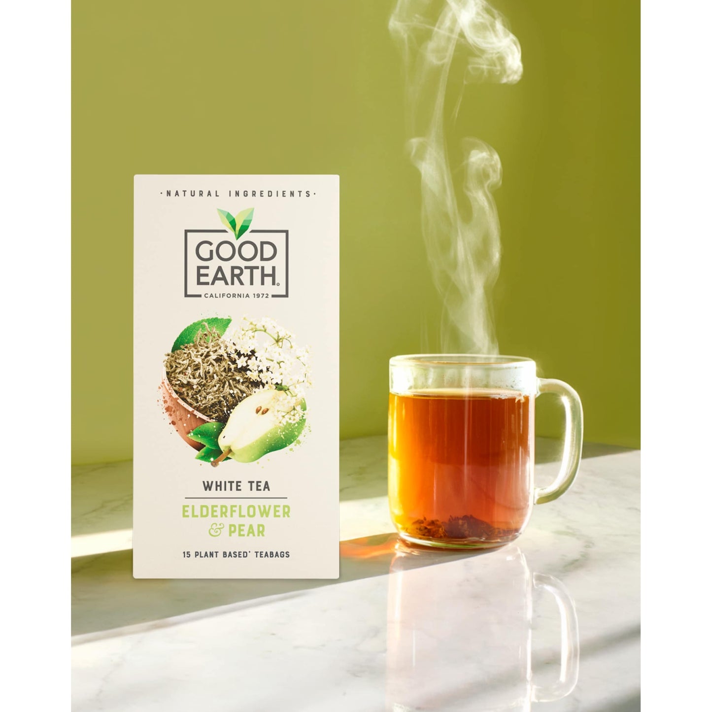 Good Earth White Tea Elderflower & Pear 15 Tea Bags 18g — image 4