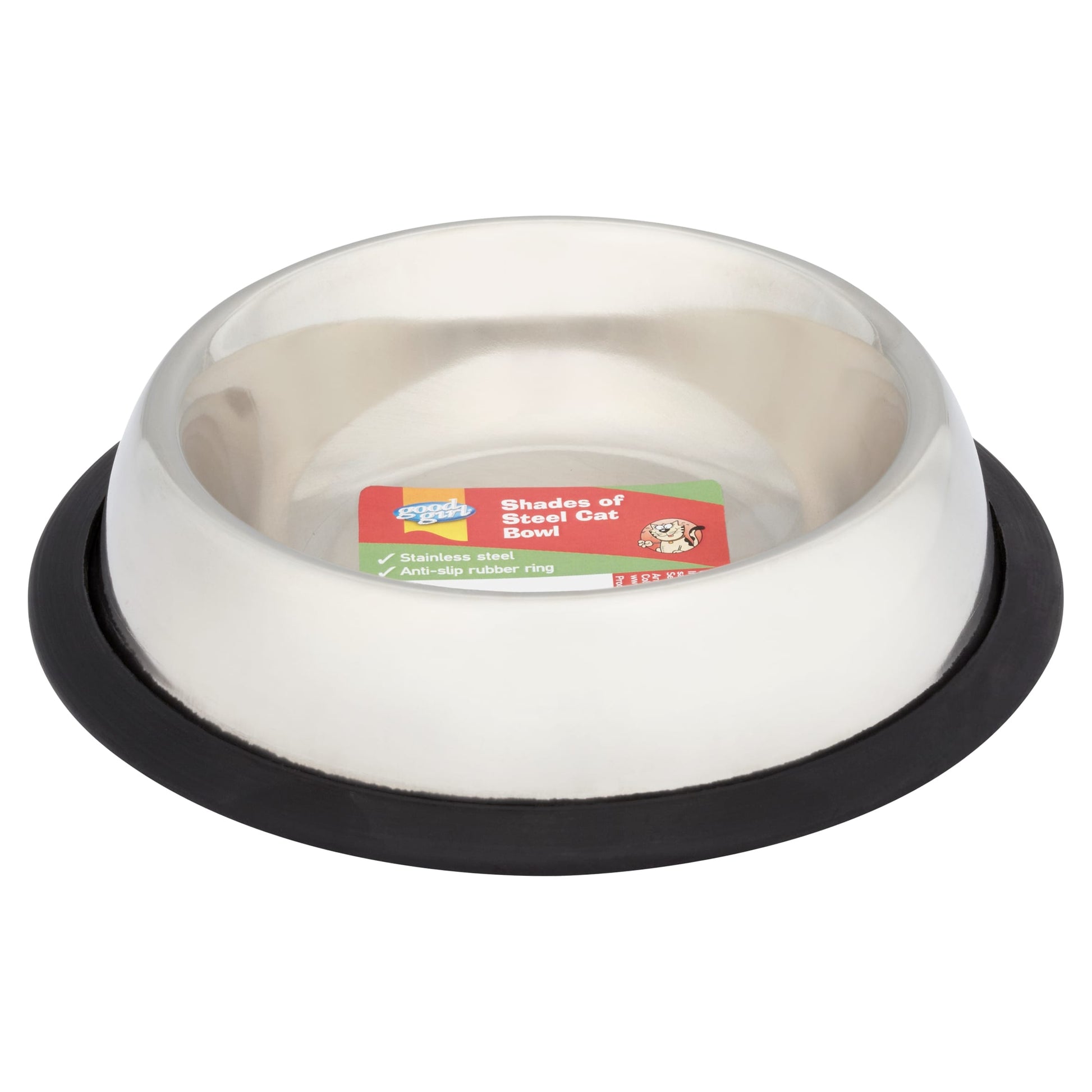 Good Girl Non Slip Cat Bowl - Shades of Steel — image 1