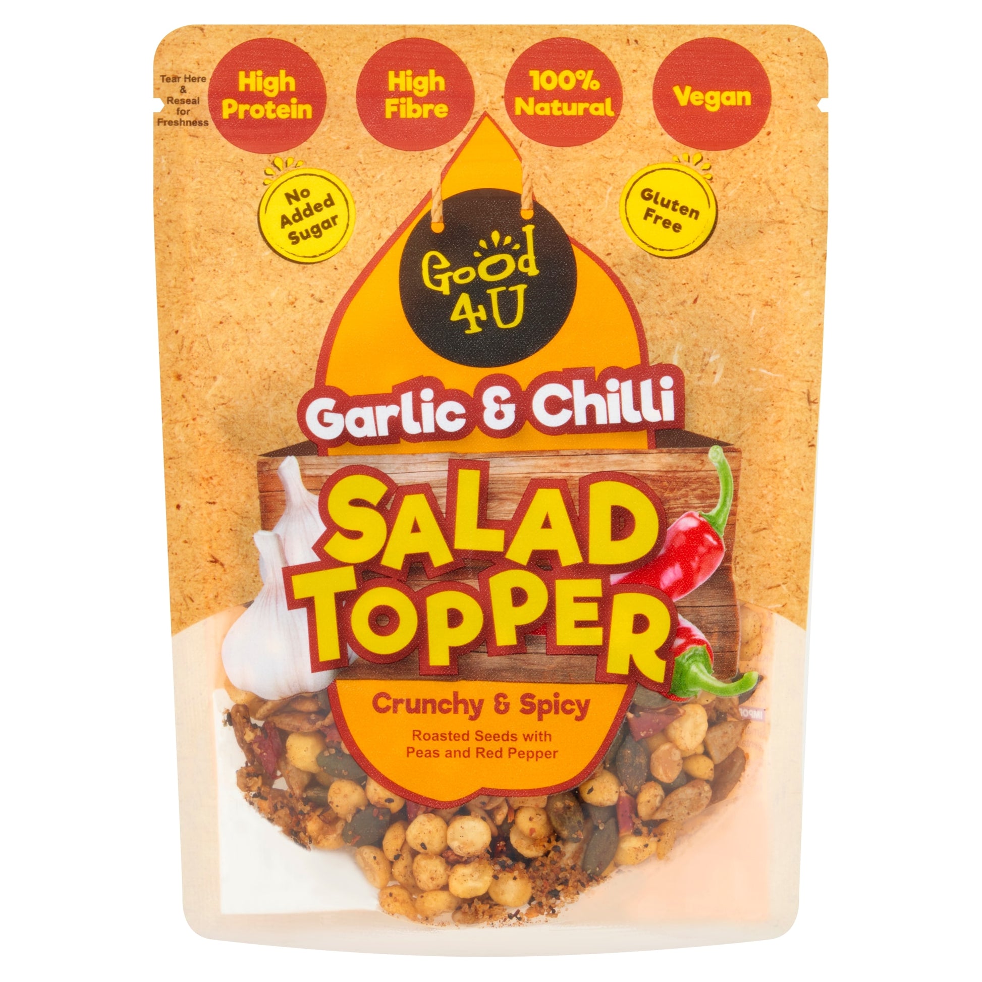 Good4U Garlic & Chilli Salad Topper 125g — image 1