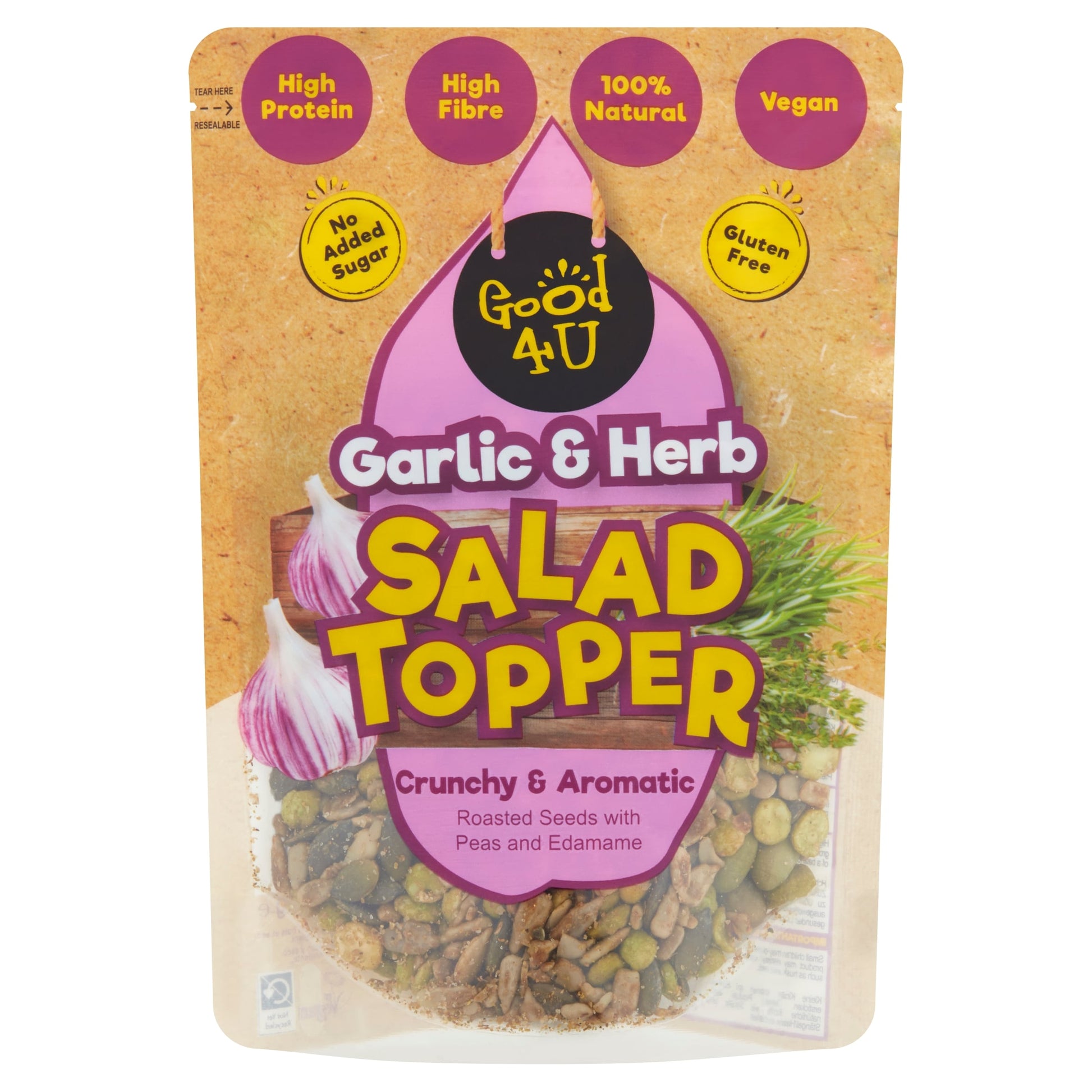 Good4U Garlic & Herb Salad Topper 125g — image 1