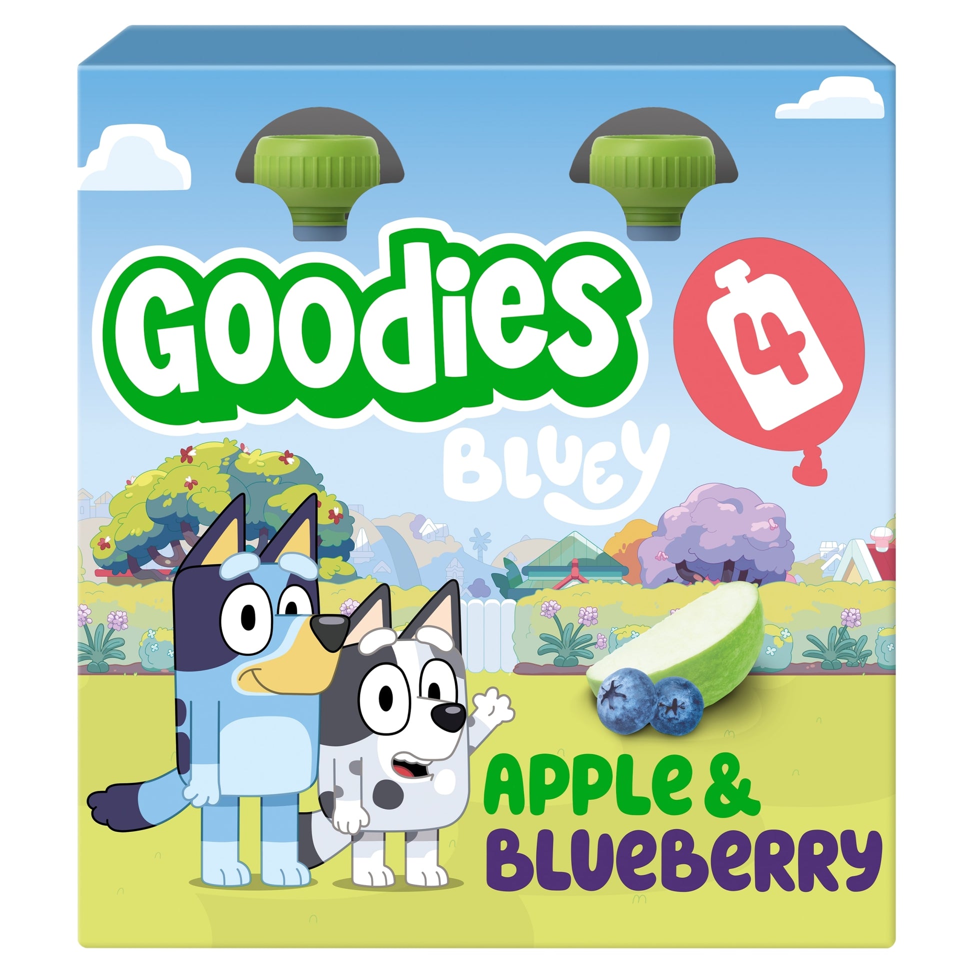 Goodies Bluey Apple & Blueberry Pouch 4x100g — image 1